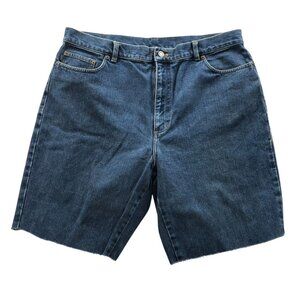 Ralph Lauren Lauren Jeans Co Women Cut-Off Jean Shorts Size 14 Blue Denim Casual